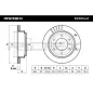 Disque de frein pour MITSUBISHI- MR418067