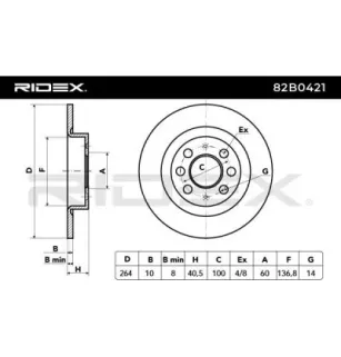 Disque de frein pour FIAT, OPEL- 569097 93167282