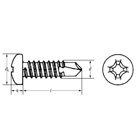 Vis auto-perforante.