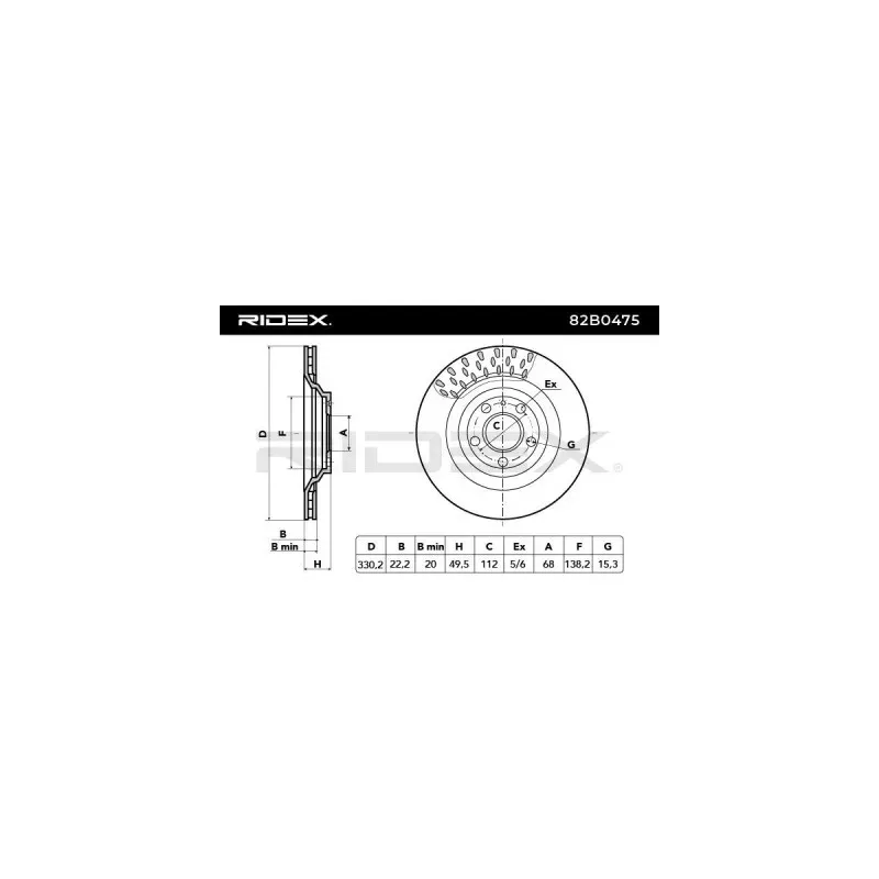 Disque de frein pour AUDI, AUDI (FAW), PORSCHE VW- 8W0615601K