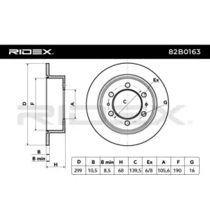 Disque de frein pour DAEWOO, SSANGYONG- 4840105100, 4840105101 4840105110