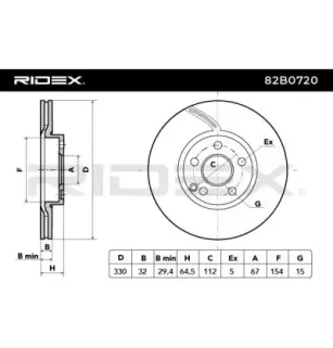 Disque de frein pour MERCEDES-BENZ- 2044210000, 2044212912, 2114211012, 2114211312