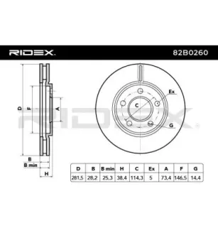 Disque de frein pour CHRYSLER DODGE- 5019981AB