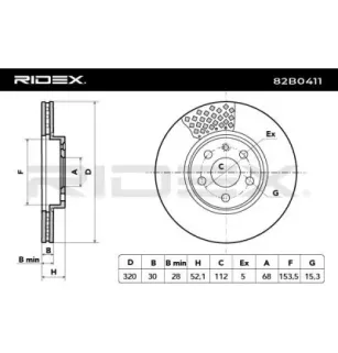 Disque de frein pour AUDI, AUDI (FAW), SEAT, SKODA, VW VW (SVW)- 4GD615301