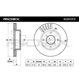 Disque de frein pour HAFEI, SUZUKI- 5531175F00, 5531175F00000, 5531175F10, 5531175F10000, 5531175F11