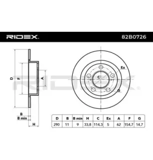 Disco freno per TOYOTA- 4243105070