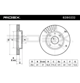 Disque de frein pour BUICK (SGM), CHEVROLET, DAEWOO- 96264591, 96328338 96549782