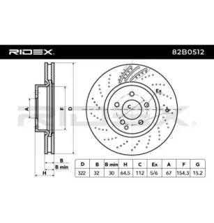 Disco de freno para BEIJING BENZ (BBDC), MERCEDES-BENZ- 0004211112, 0004213012, 00044213012, 2044211012, A0004211112