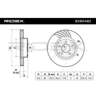 Disco de freno para MERCEDES-BENZ- 2114210912, 211421091264, A2114210912 A211421091264