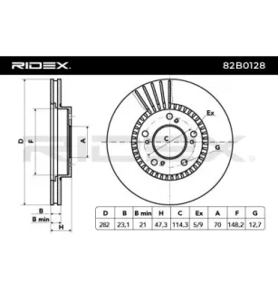 Disco freno per HONDA- 45251S2HN00, 45251SP0000, 45251SZ3000 45251SZ3E00