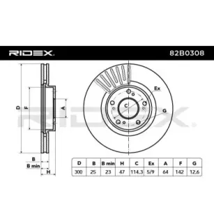 Disque de frein pour ACURA, HONDA- 45251S0X000, 45251SEA30 45251SEAE30