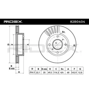 Disque de frein pour NISSAN NISSAN (DFAC)- 4020671E04C021