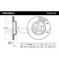 Disque de frein pour MERCEDES-BENZ- 1244211612, 1244212712, 124421161264, 1294210212