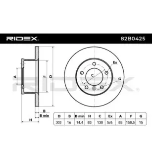 Disque de frein pour MERCEDES-BENZ- 4604210012, 4604210112, 4614210012, A4604210012, A4604210112 A4614210012