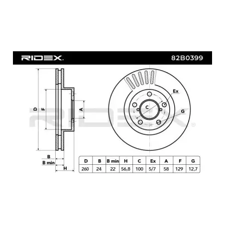 Disque de frein pour SUBARU- 26300AE040, 26300AE090, 26300AE091, 26310AA021, 26310AA031, 26310AA032 26310AC060