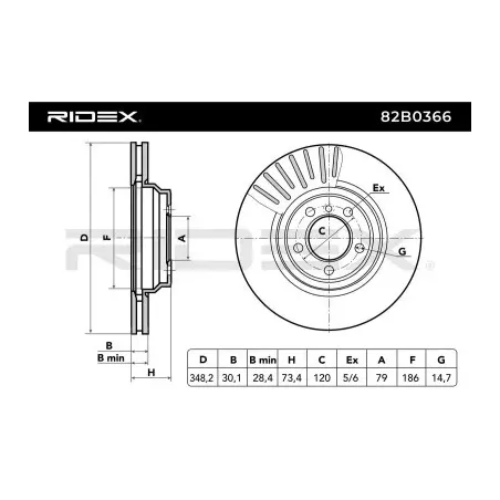 Disque de frein pour BMW- 34116770729 34116855000