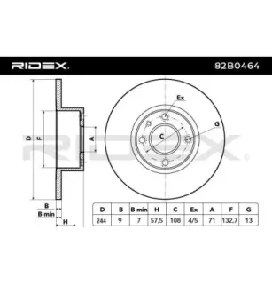 Disque de frein pour CITROËN, CITROËN/PEUGEOT, PEUGEOT PEUGEOT (DF-PSA)- 95667811