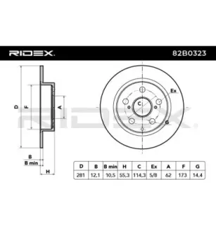 Disque de frein pour TOYOTA- 424310R010, 424310R020 4243142060