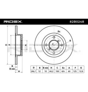 Disque de frein pour OPEL, SUZUKI VAUXHALL- 9193872