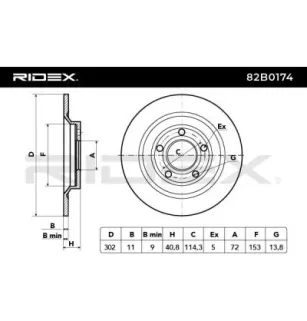 Disque de frein pour MAZDA MITSUBISHI- C26Y26251