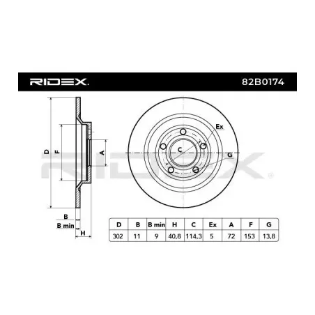 Disque de frein pour MAZDA MITSUBISHI- C26Y26251