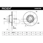 Disque de frein pour MERCEDES-BENZ- 1144210012, 1154211412, 1234200072, 1234210012, A1144210012