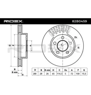 Disque de frein pour JEEP- 052128247AA, 052128247AB, 052128247AC, 52128247AA, 52128247AB, 52128247AC, K52128247AB K52128247AC