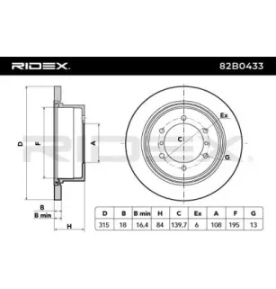 Disque de frein pour MITSUBISHI- MB618797