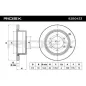 Disque de frein pour MITSUBISHI- MB618797