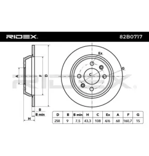 Disque de frein pour SAAB- 8951543, 8968588 8970717