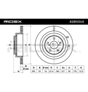 Disque de frein pour SUBARU- 26700AE030, 26700AE04A, 26700AE070, 26700AE080 26700AE081