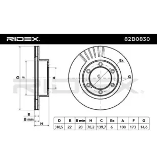 Disque de frein pour TOYOTA- 4351235210 4351260120