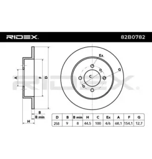 Disque de frein pour NISSAN- 4320654C00, 4320654C01 4320654C03