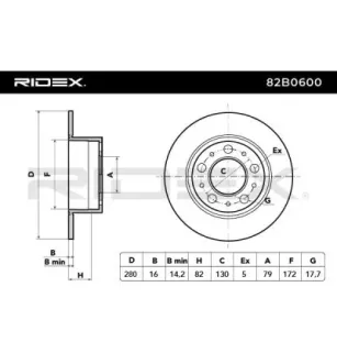 Disque de frein pour CITROËN, FIAT, PEUGEOT- 424940, 4246Z3, 424939, 4246Z1, 4249E7, 1618863480, 1607880580