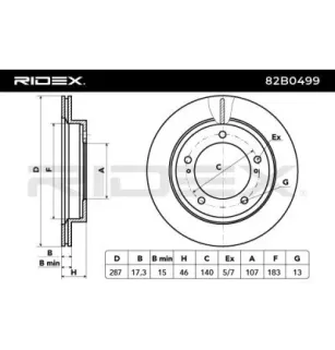 Disque de frein pour SANTANA, SUZUKI- 5521156B00, 5521156B00000, 5521156B01, 5521176J10, 5521176J11 9998556B00