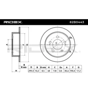 Disque de frein pour SSANGYONG- 4840109000 4840109001