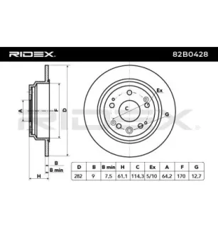 Disco de freio para HONDA-42510SZ3J00, 42510SLJ020 42510SZ3900