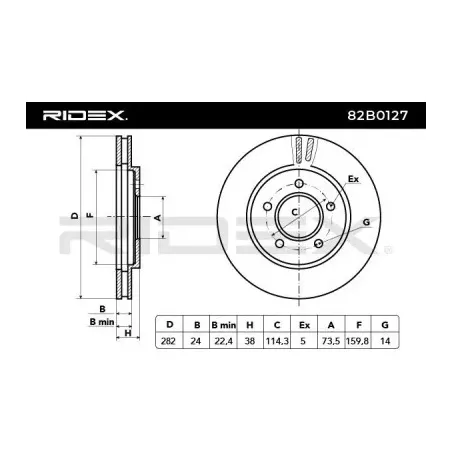 Disque de frein pour CHRYSLER PLYMOUTH- 4815797