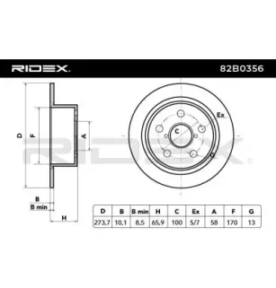 Disque de frein pour SUBARU- 26700AG000, 26700AG001 26700AG01B