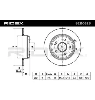 Disque de frein pour HONDA, HONDA (DONGFENG)- 42510T4NH01 42510T4NH02