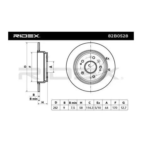 Disque de frein pour HONDA, HONDA (DONGFENG)- 42510T4NH01 42510T4NH02