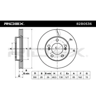 Disque de frein pour SSANGYONG- 4144121000, 4144121001, 4144121002 4144121003