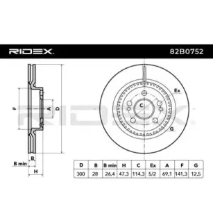 Brake disc for HYUNDAI, KIA- 517121M500, 517122L500, 51712A6600 S517122L500