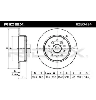Disco de freio para TOYOTA-4243130260, 4243153010 4243153011