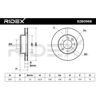 Disque de frein pour SAAB- 4002143, 8965890 8965980