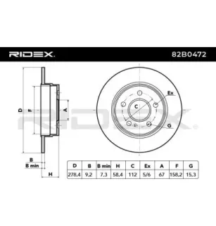 Disco freno per MERCEDES-BENZ- 0004231312, 2044230512, A0004231312, A000423131207 A2044230512