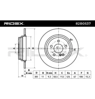 Disque de frein pour MERCEDES-BENZ- 2204230112, 220423011264, A2204230112 A220423011264