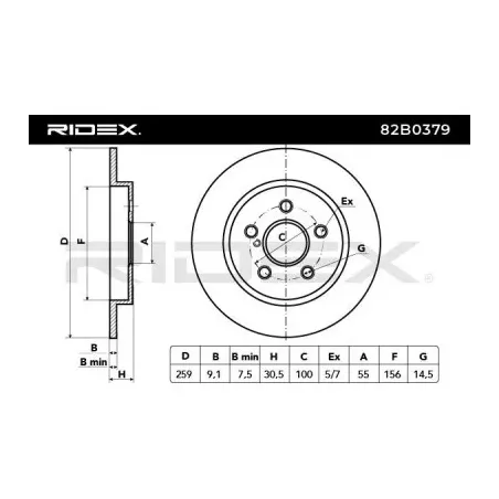 Disque de frein pour LEXUS, TOYOTA- 4243102200, 4243102250, 4243102280 4243112310