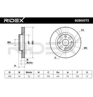Disco de freno para HAIMA (FAW) MAZDA- BJ1Y3325X