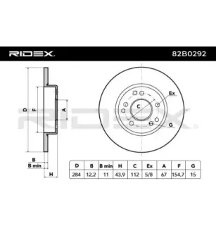 Disque de frein pour MERCEDES-BENZ- 1244211212, 1244211312, 124421131264, A1244211212, A1244211312 A124421131264